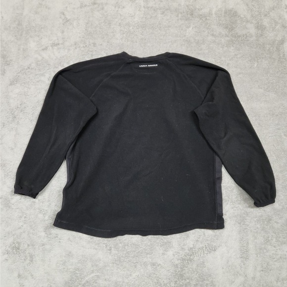 UNDER ARMOUR FLEECE CREW BLACK‎ SMALL - Picture 2 of 5
